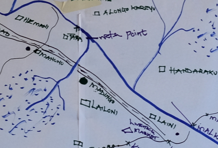 Map drawn by the community members 
